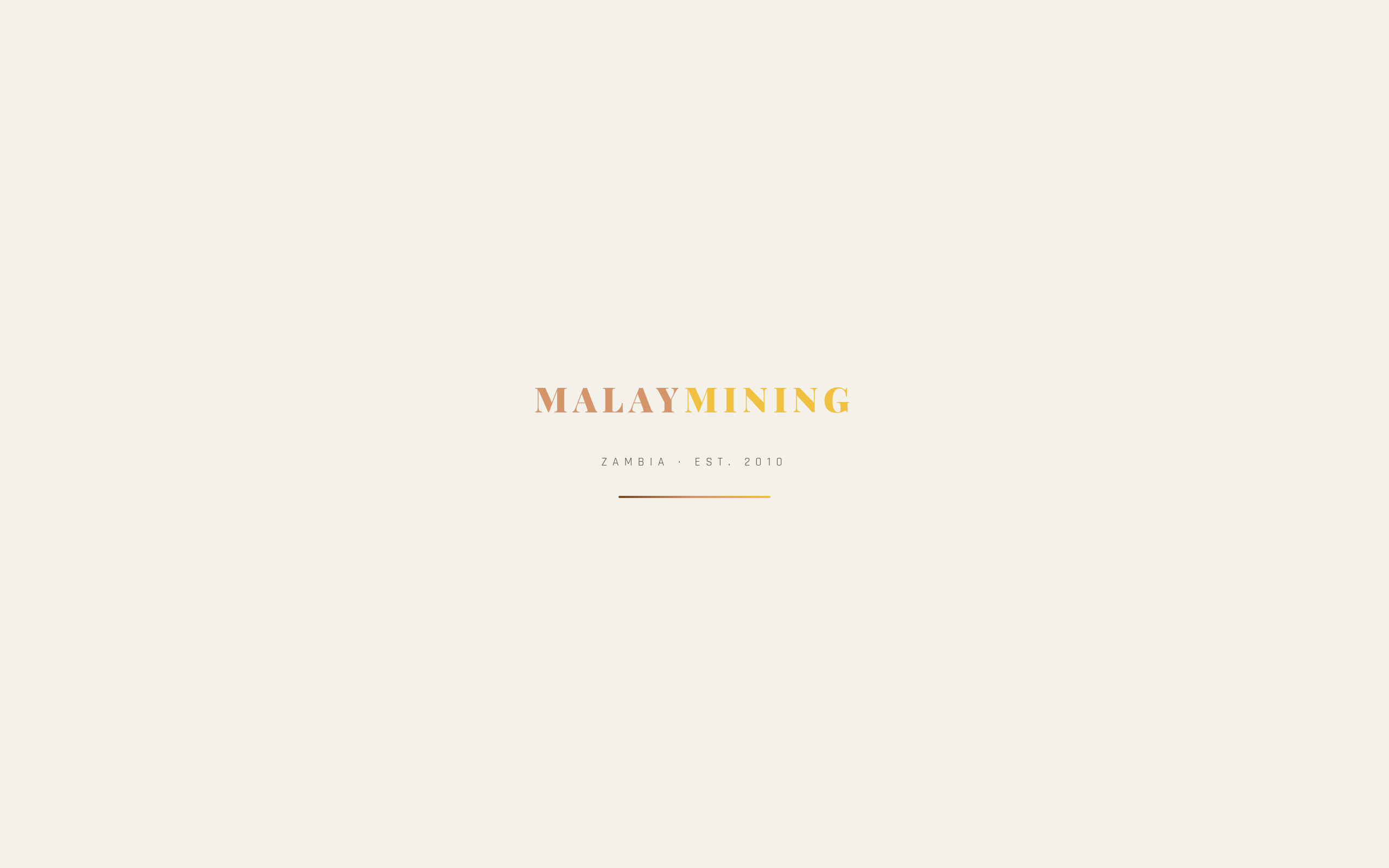 Screenshot of the Malay Mining website